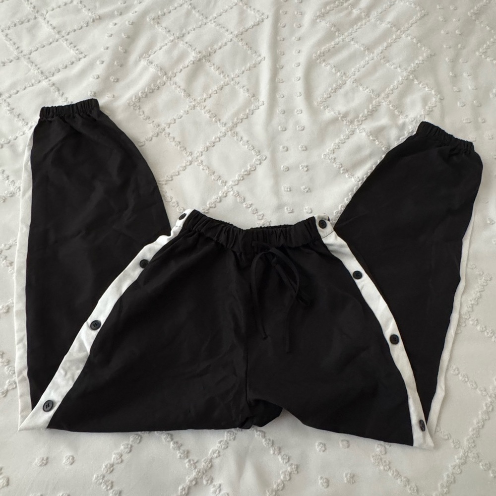Black and White Track Pants
